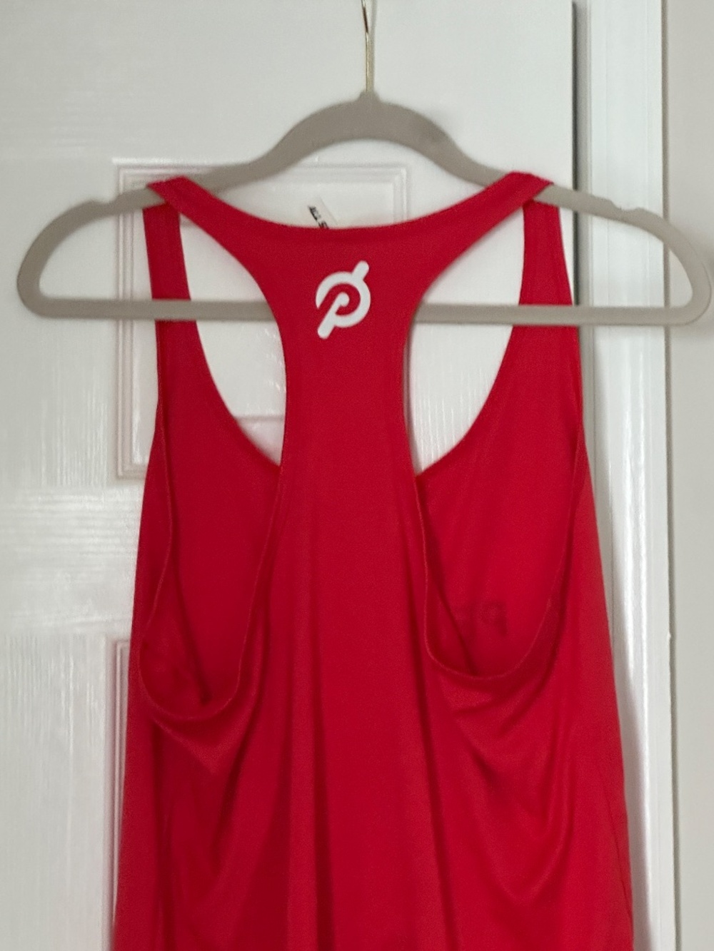 Peloton Red Racerback Tank Workout Athletic Athleisure Size Large L Cycling Bike - Picture 3 of 6